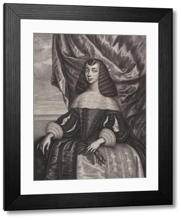Framed Print : Catherine of Braganza, 1662. Creator: William Faithorne Framed Print : Catherine of Braganza, 1662. Creator: William Faithorne