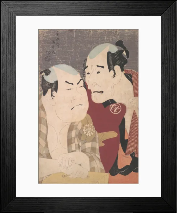 Framed Print : Nakajima Wadaemon and Nakamura Konozo as Bodara no Chozaemon Framed Print : Nakajima Wadaemon and Nakamura Konozo as Bodara no Chozaemon