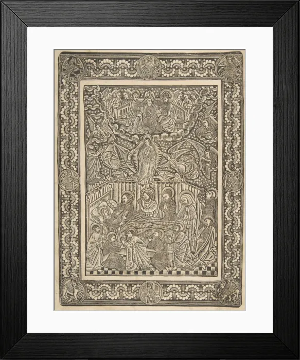 Framed Print : The Death, Assumption, and Crowning of the Virgin, ca. 1470-85 Framed Print : The Death, Assumption, and Crowning of the Virgin, ca. 1470-85