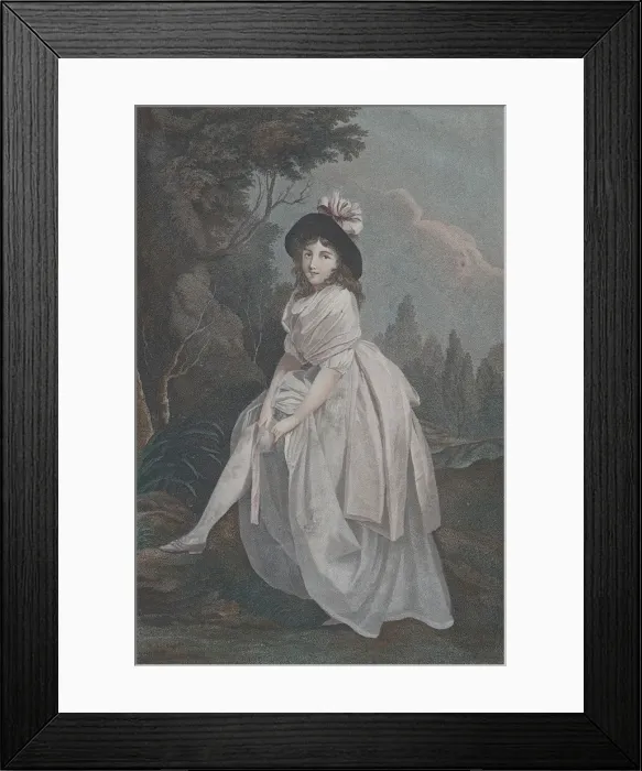 Framed Print : The Garter, ca. 1810. Creator: Salvatore Tresca Framed Print : The Garter, ca. 1810. Creator: Salvatore Tresca