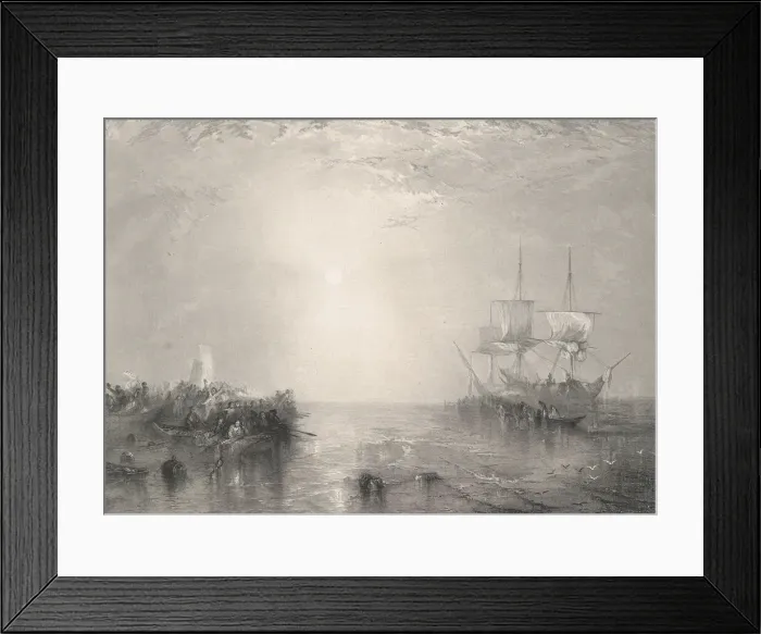 Framed Print : Whalers, 1879-80. Creator: Robert Brandard Framed Print : Whalers, 1879-80. Creator: Robert Brandard