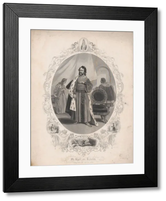 Framed Print : Mr. Dyott as Leontes: I have drank and seen the Spider'(Winters Tale, Act 2 Framed Print : Mr. Dyott as Leontes: I have drank and seen the Spider'(Winters Tale, Act 2