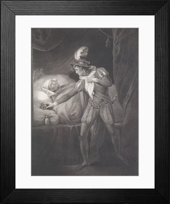 Framed Print : The Palace at Westminster: King Henry and the Prince of Wal Framed Print : The Palace at Westminster: King Henry and the Prince of Wal