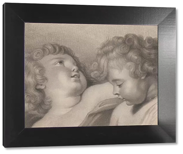 Two heads of cherubs, 1800. Creator: Thomas Cheesman