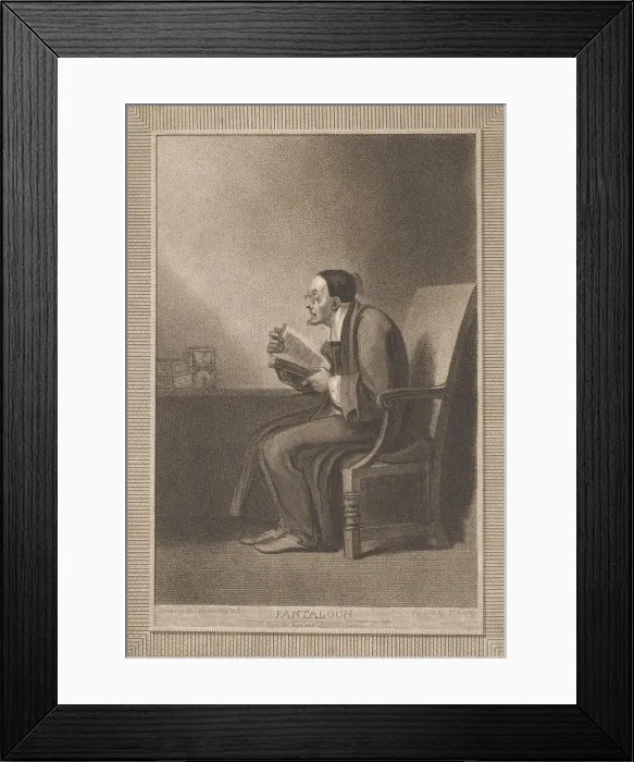 Framed Print : Pantaloon: The Sixth Age Shifts into the Lean and Slippered Pantaloon Framed Print : Pantaloon: The Sixth Age Shifts into the Lean and Slippered Pantaloon