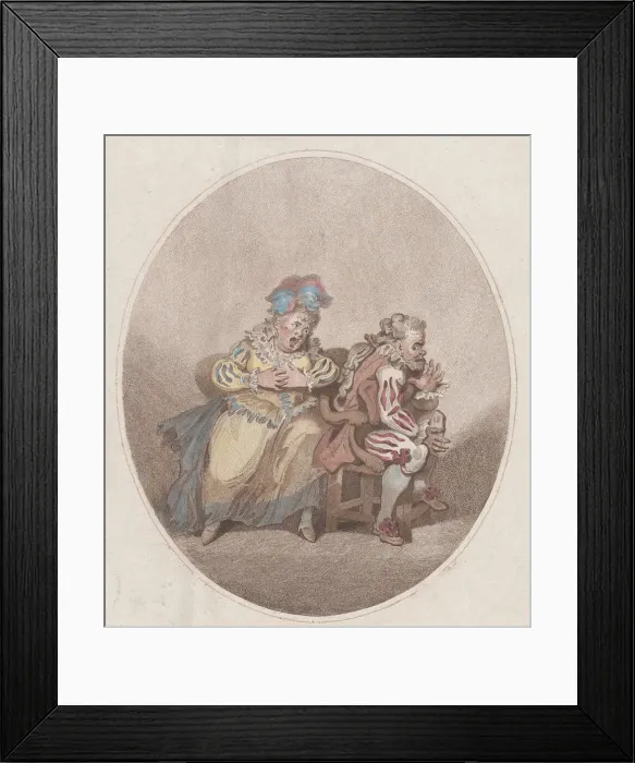 Framed Print : The Duenna & Little Isaac, April 1, 1784. Creator: William Paulet Carey Framed Print : The Duenna & Little Isaac, April 1, 1784. Creator: William Paulet Carey