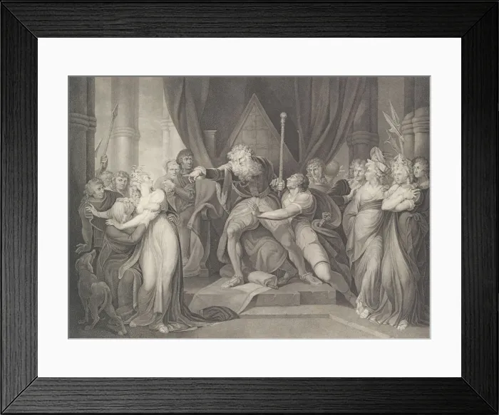 Framed Print : King Lear Casting Out His Daughter Cordelia (Shakespeare, K Framed Print : King Lear Casting Out His Daughter Cordelia (Shakespeare, K
