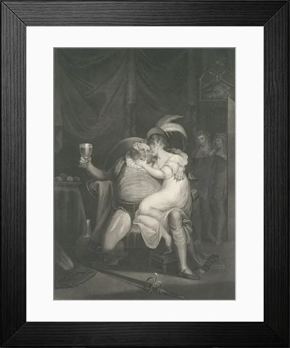 Framed Print : Doll Tearsheet, Falstaff, Henry and Poins (Shakespeare, Kin Framed Print : Doll Tearsheet, Falstaff, Henry and Poins (Shakespeare, Kin