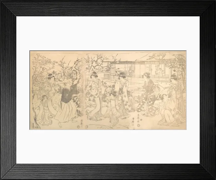 Framed Print : Scene from the Chushingura (Vendetta of the 47 Loyal Retailers), ca. 1820 Framed Print : Scene from the Chushingura (Vendetta of the 47 Loyal Retailers), ca. 1820