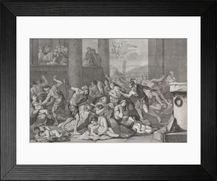 Framed Print : The Massacre of the Innocents, 1730-50. Creator: Pietro Monaco Framed Print : The Massacre of the Innocents, 1730-50. Creator: Pietro Monaco