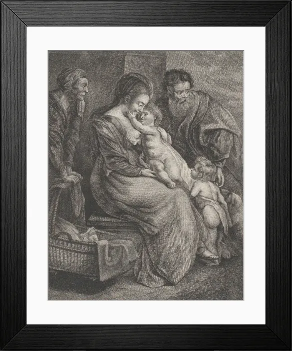Framed Print : The Holy Family with Saint Elizabeth and Saint John the Baptist, ca. 1780 Framed Print : The Holy Family with Saint Elizabeth and Saint John the Baptist, ca. 1780