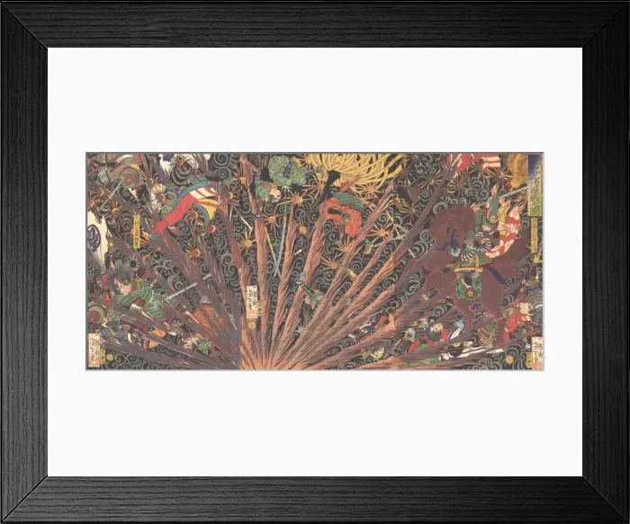 Framed Print : Masakiyos Challenging Battle, from the series Taiheiki (Taiheiki, Masakiyo nansen no zu) Framed Print : Masakiyos Challenging Battle, from the series Taiheiki (Taiheiki, Masakiyo nansen no zu)