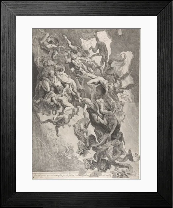 Framed Print : The Fall of the Damned, 1642. Creator: Pieter Soutman Framed Print : The Fall of the Damned, 1642. Creator: Pieter Soutman