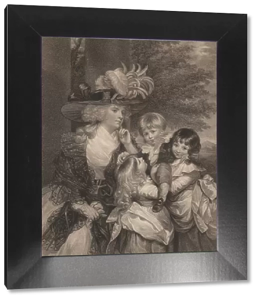 Lady Smith and her Children, March 15, 1789. Creator: Francesco Bartolozzi