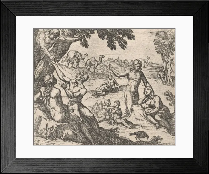 Framed Print : Plate 3: The Age of Gold (Aetas aurea), from Ovids Metamorphoses, 1606 Framed Print : Plate 3: The Age of Gold (Aetas aurea), from Ovids Metamorphoses, 1606