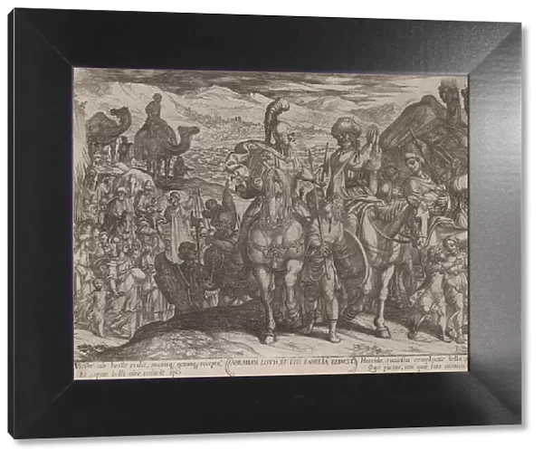 Plate 3: Abraham Taking Lot and His Family to His Own Land, from The Battles... ca