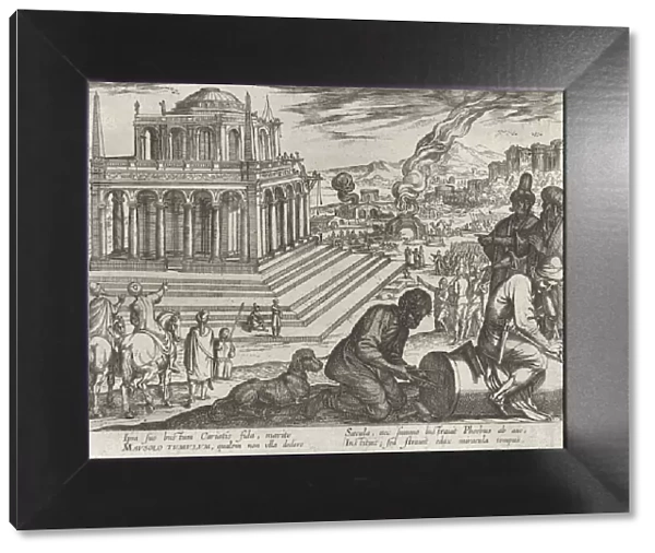 Plate 5: The Tomb of Mausolus, from The Seven Wonders of The World, 1608