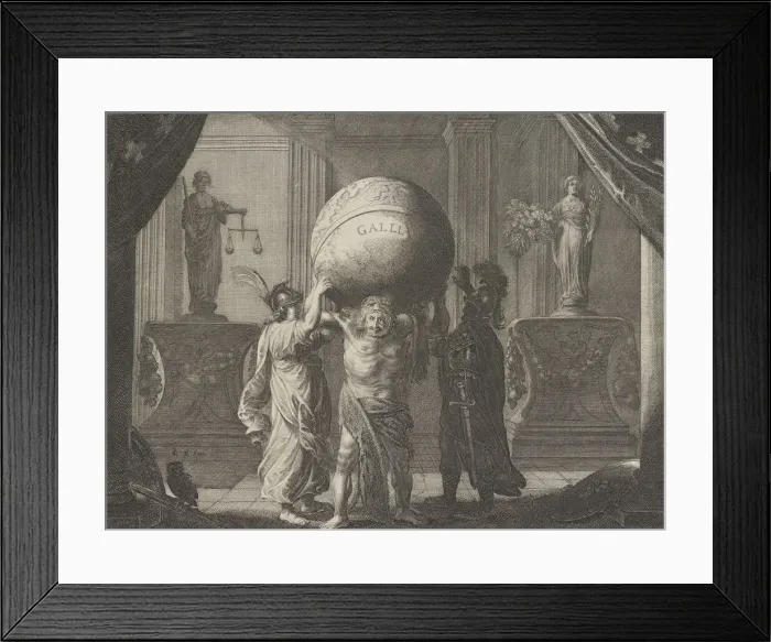 Framed Print : Plate 13: Allegory on the Discord in France, from Caspar Barlaeus Framed Print : Plate 13: Allegory on the Discord in France, from Caspar Barlaeus