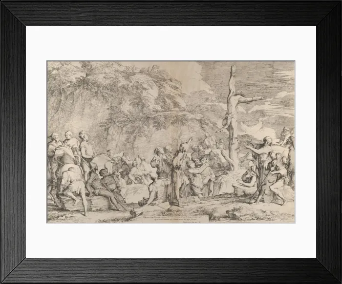 Framed Print : The crucifixion of Polycrates the tyrant after his capture by the Persians, ca. 1662 Framed Print : The crucifixion of Polycrates the tyrant after his capture by the Persians, ca. 1662