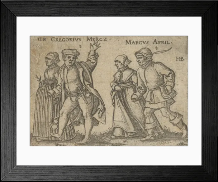 Framed Print : March and April (copy). Creator: Unknown Framed Print : March and April (copy). Creator: Unknown