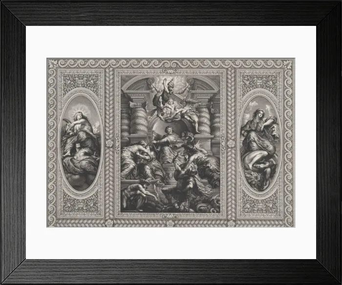 Framed Print : James I appointing Charles as King of Scotland at center Framed Print : James I appointing Charles as King of Scotland at center