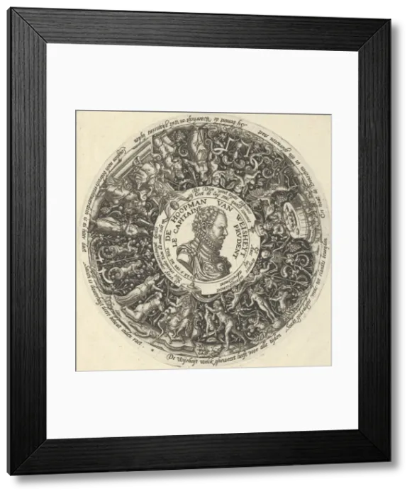 Framed Print : Portrait of William I of Orange, from a Series of Tazza Designs, ca. 1588 Framed Print : Portrait of William I of Orange, from a Series of Tazza Designs, ca. 1588