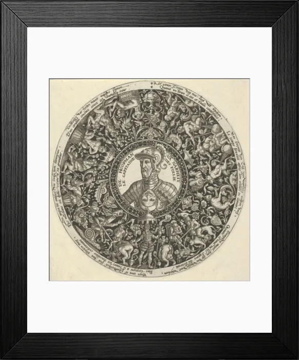 Framed Print : Portrait of the Duke of Alva, from a Series of Tazza Designs, ca. 1588 Framed Print : Portrait of the Duke of Alva, from a Series of Tazza Designs, ca. 1588