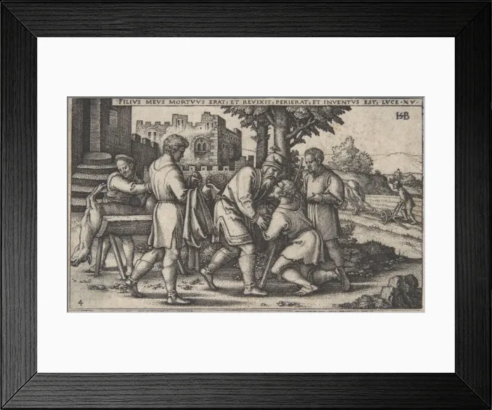 Framed Print : Return of the Prodigal Son, from The History of the Prodigal Son, ca. 1540 Framed Print : Return of the Prodigal Son, from The History of the Prodigal Son, ca. 1540