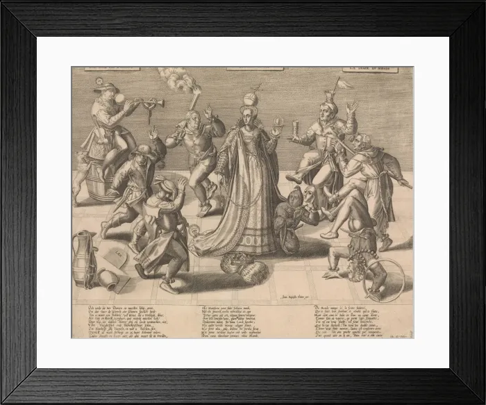 Framed Print : The Dance of the World, mid-16th century. Creator: Attributed to Pieter Balten Framed Print : The Dance of the World, mid-16th century. Creator: Attributed to Pieter Balten