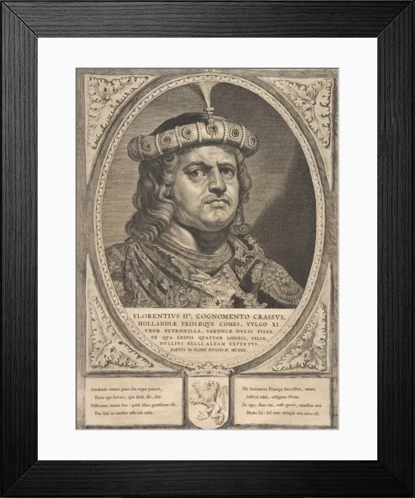 Framed Print : Floris II from the series Counts and Countesses of Holland, Zeeland, and West-Frisia Framed Print : Floris II from the series Counts and Countesses of Holland, Zeeland, and West-Frisia