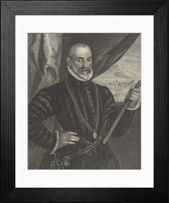Framed Print : Francisco Valdes, Spanish Commander, from the series Quatuor Personae... 1649 Framed Print : Francisco Valdes, Spanish Commander, from the series Quatuor Personae... 1649