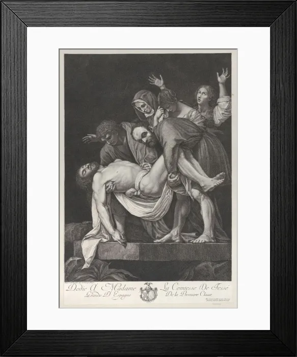 Framed Print : The Entombment, 1772-1824. Creator: Tommaso Piroli Framed Print : The Entombment, 1772-1824. Creator: Tommaso Piroli