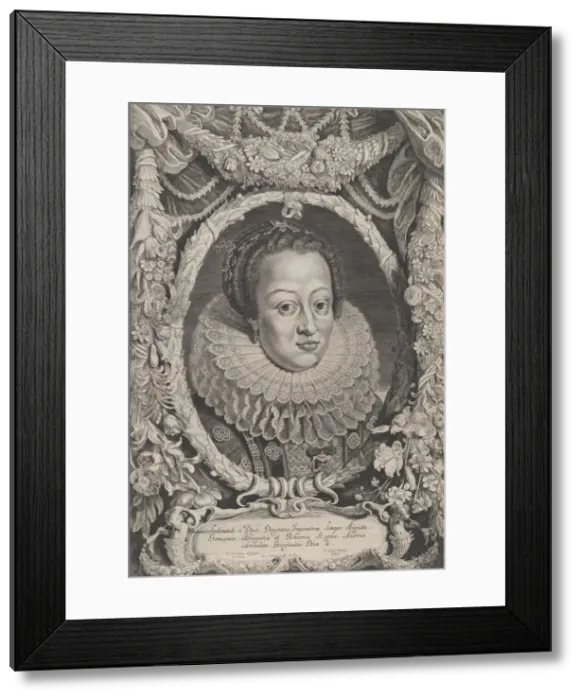 Framed Print : Eleonora, Wife of Ferdinand II, from the series Ferdinandus II et III Imperatorum Domu Framed Print : Eleonora, Wife of Ferdinand II, from the series Ferdinandus II et III Imperatorum Domu