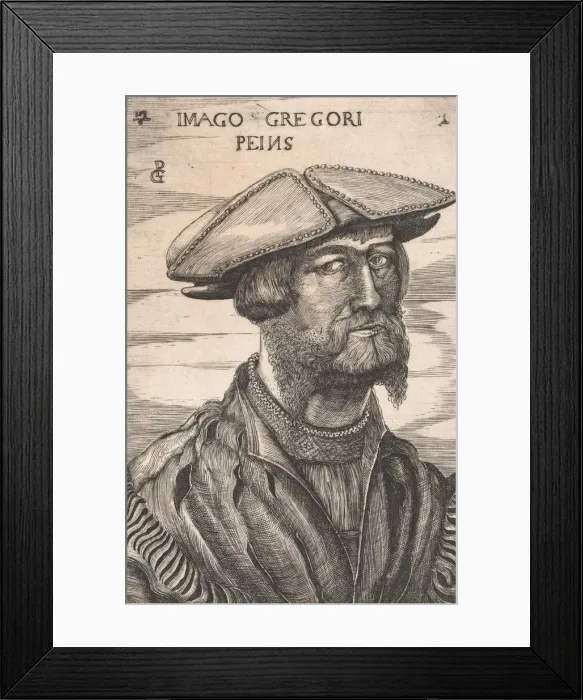 Framed Print : Portrait of Georg Pencz (Imago Gregori Peins). Creator: Unknown Framed Print : Portrait of Georg Pencz (Imago Gregori Peins). Creator: Unknown