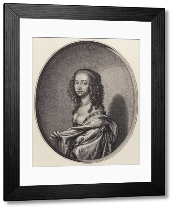 Framed Print : Mary, Princess of Orange, 1641-50. Creator: William Faithorne Framed Print : Mary, Princess of Orange, 1641-50. Creator: William Faithorne