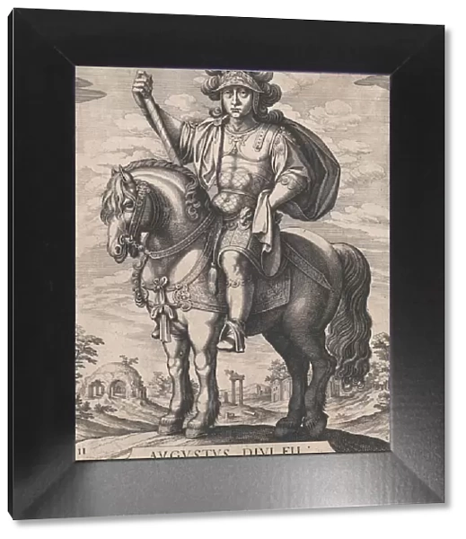 Plate 2: Emperor Augustus on Horseback, from The First Twelve Roman Caesars, after Te