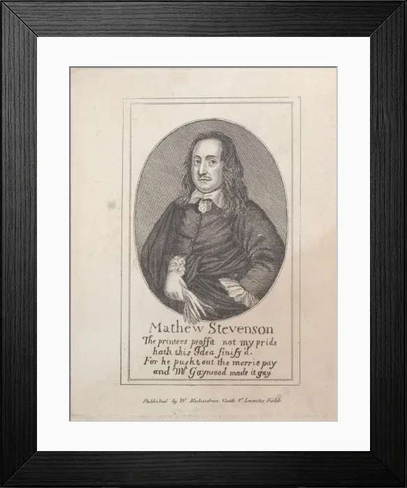 Framed Print : Portrait of Mathew Stevenson, late 18th-early 19th century. Creator: Unknown Framed Print : Portrait of Mathew Stevenson, late 18th-early 19th century. Creator: Unknown