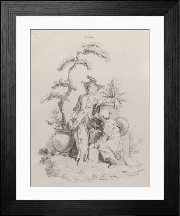 Framed Print : Earth, from The Four Elements, 1738-49. Creator: Pierre Alexandre Aveline Framed Print : Earth, from The Four Elements, 1738-49. Creator: Pierre Alexandre Aveline
