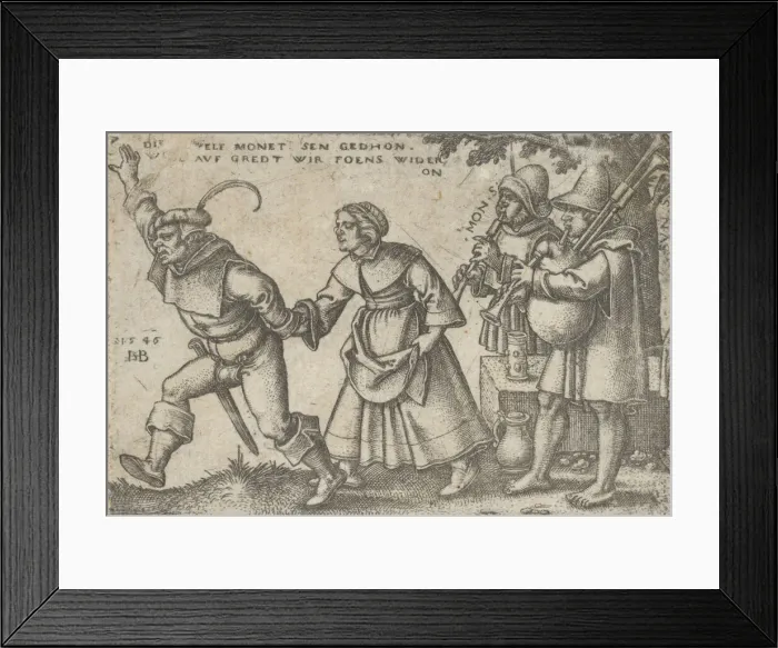 Framed Print : The Years End, from The Peasants Feast or the Twelve Months, 1546 Framed Print : The Years End, from The Peasants Feast or the Twelve Months, 1546