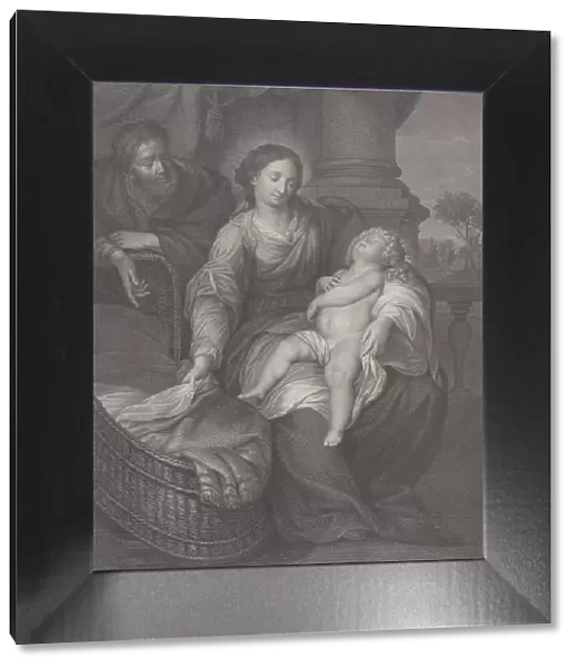 The Holy Family, with the Christ child asleep in the Virgins lap, 1786