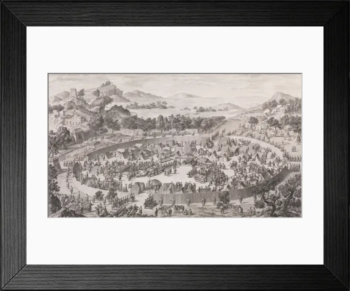 Framed Print : The Defeat of Chief Us-Turfan and his City, 1774. Creator: Pierre Philippe Choffard Framed Print : The Defeat of Chief Us-Turfan and his City, 1774. Creator: Pierre Philippe Choffard