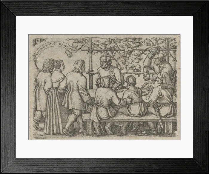 Framed Print : Peasants Feast, from The Peasants Feast or the Twelve Months, 1546-47 Framed Print : Peasants Feast, from The Peasants Feast or the Twelve Months, 1546-47