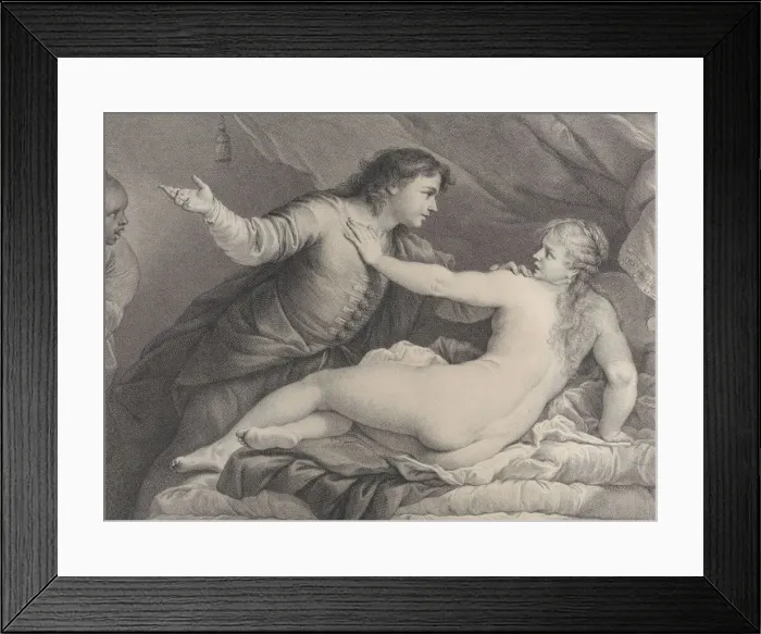 Framed Print : Tarquin and Lucretia, 1752. Creator: Charles Hutin Framed Print : Tarquin and Lucretia, 1752. Creator: Charles Hutin