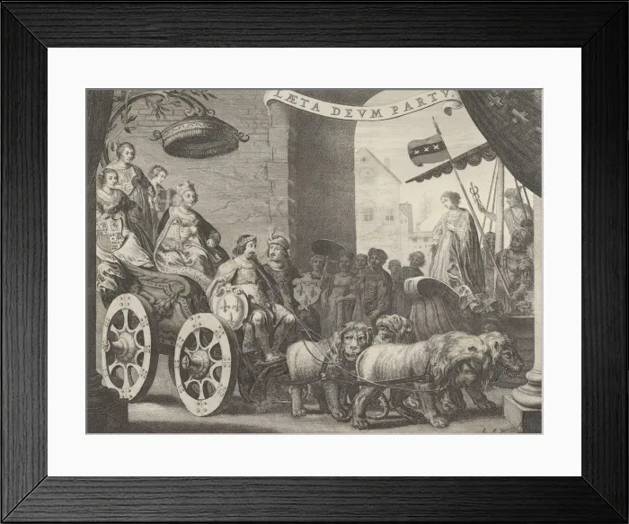 Framed Print : Plate 5a: Marie de Medici as Berecynthia, from Caspar Barlaeus Framed Print : Plate 5a: Marie de Medici as Berecynthia, from Caspar Barlaeus