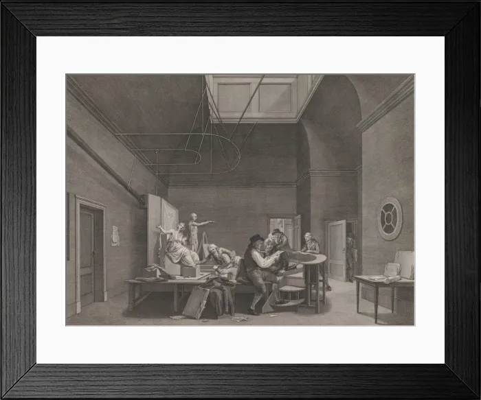 Framed Print : The Drawing Academy at the Felix Meritis Society in Amsterdam, ca. 1800 Framed Print : The Drawing Academy at the Felix Meritis Society in Amsterdam, ca. 1800