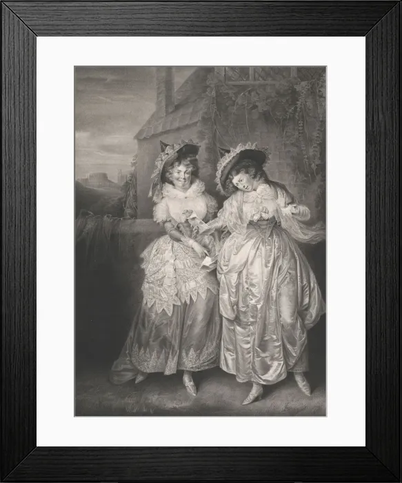 Framed Print : Mrs. Ford and Mrs Page (Shakespeare, Merry Wives of Windsor, Act 2, Scene 1), 1793 Framed Print : Mrs. Ford and Mrs Page (Shakespeare, Merry Wives of Windsor, Act 2, Scene 1), 1793