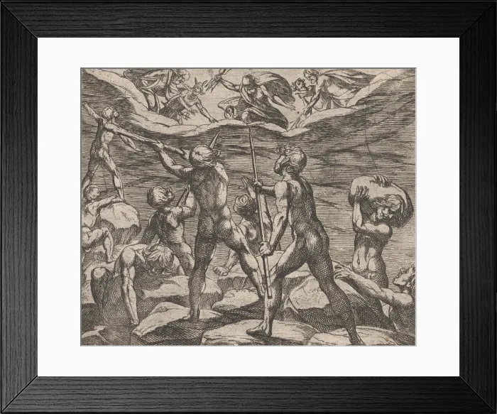 Framed Print : Plate 6: The Giants Attempting to Storm Olympus (Gigantomachia) Framed Print : Plate 6: The Giants Attempting to Storm Olympus (Gigantomachia)