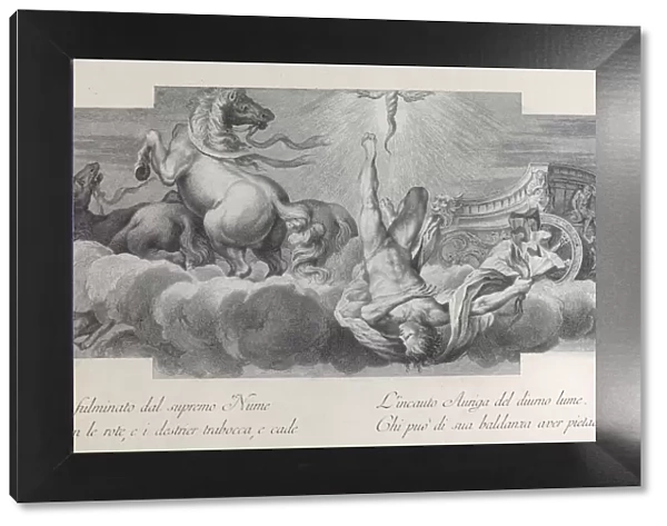 Plate 34: Auriga, the charioteer, falls from the chariot at center
