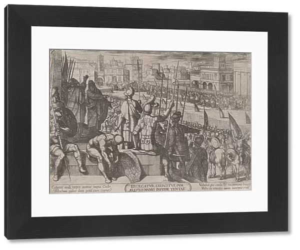 Plate 20: Elisha Bringing the Blinded Syrian Army to the King of Israel, from... ca