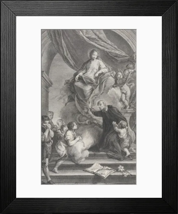 Framed Print : The Virgin appearing to San Filippo Neri, 1760-1819. Creators: Teodoro Viero Framed Print : The Virgin appearing to San Filippo Neri, 1760-1819. Creators: Teodoro Viero
